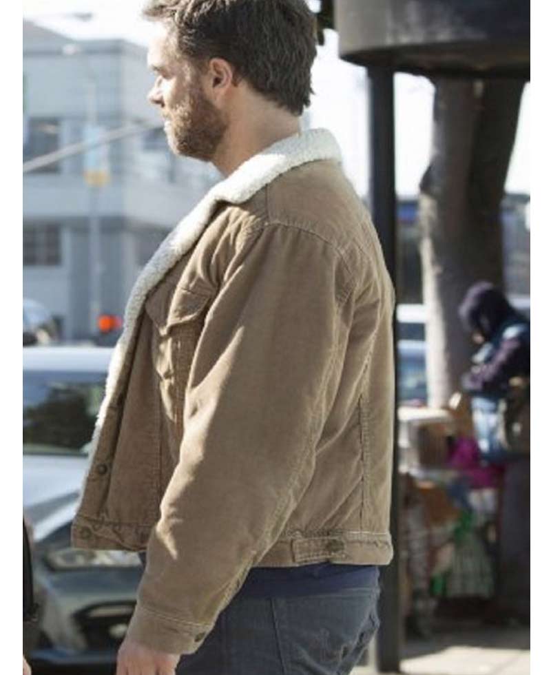 Looking The Movie Murray Bartlett Shearling Jacket Looking The Movie Murray Bartlett Shearling Jacket - Image 3