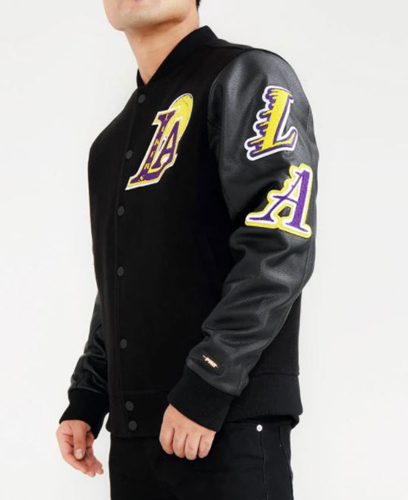 Men's Standard Lakers Los Angeles Jacket Men's Standard Lakers Los Angeles Jacket - Image 4