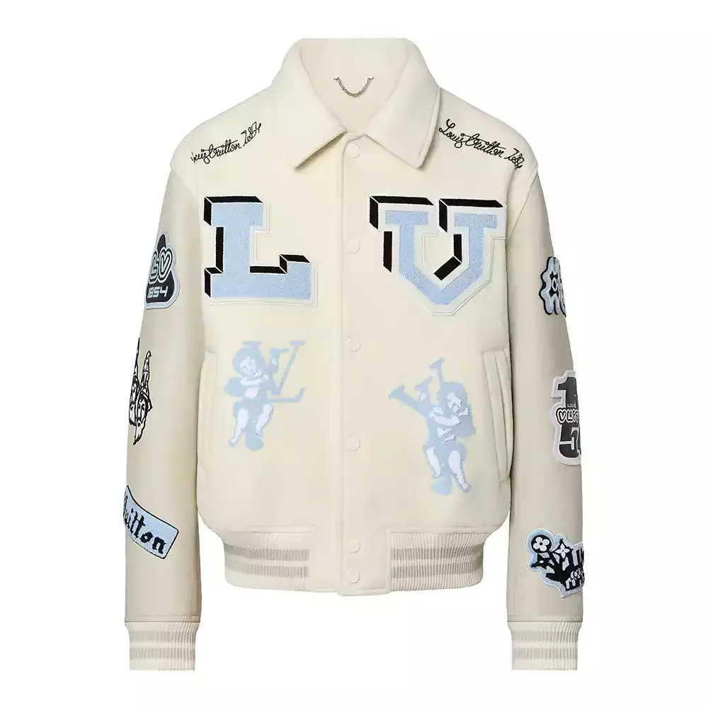 Louis Vuitton Milky Varsity Jacket Louis Vuitton Milky Varsity Jacket