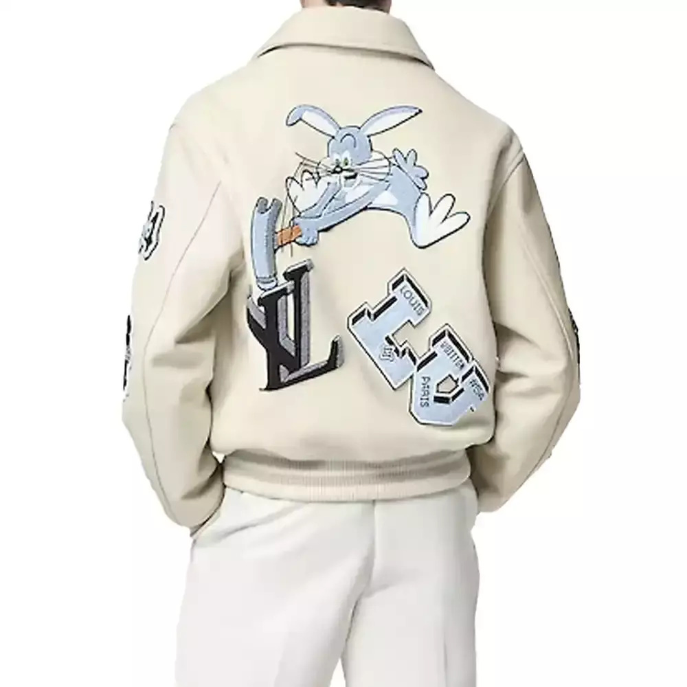 Louis Vuitton Milky Varsity Jacket Louis Vuitton Milky Varsity Jacket - Image 2