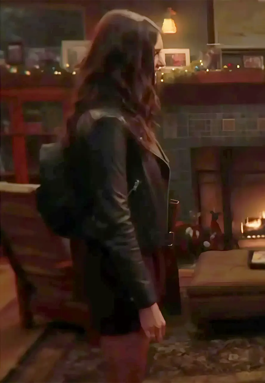 Love Hard Natalie Bauer Leather Jacket Love Hard Natalie Bauer Leather Jacket - Image 2
