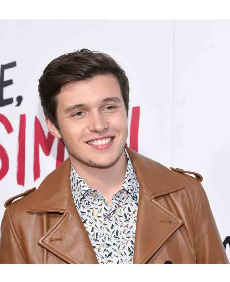 Nick Robinson Love Simon Double Breasted Leather Jacket Nick Robinson Love Simon Double Breasted Leather Jacket - Image 7