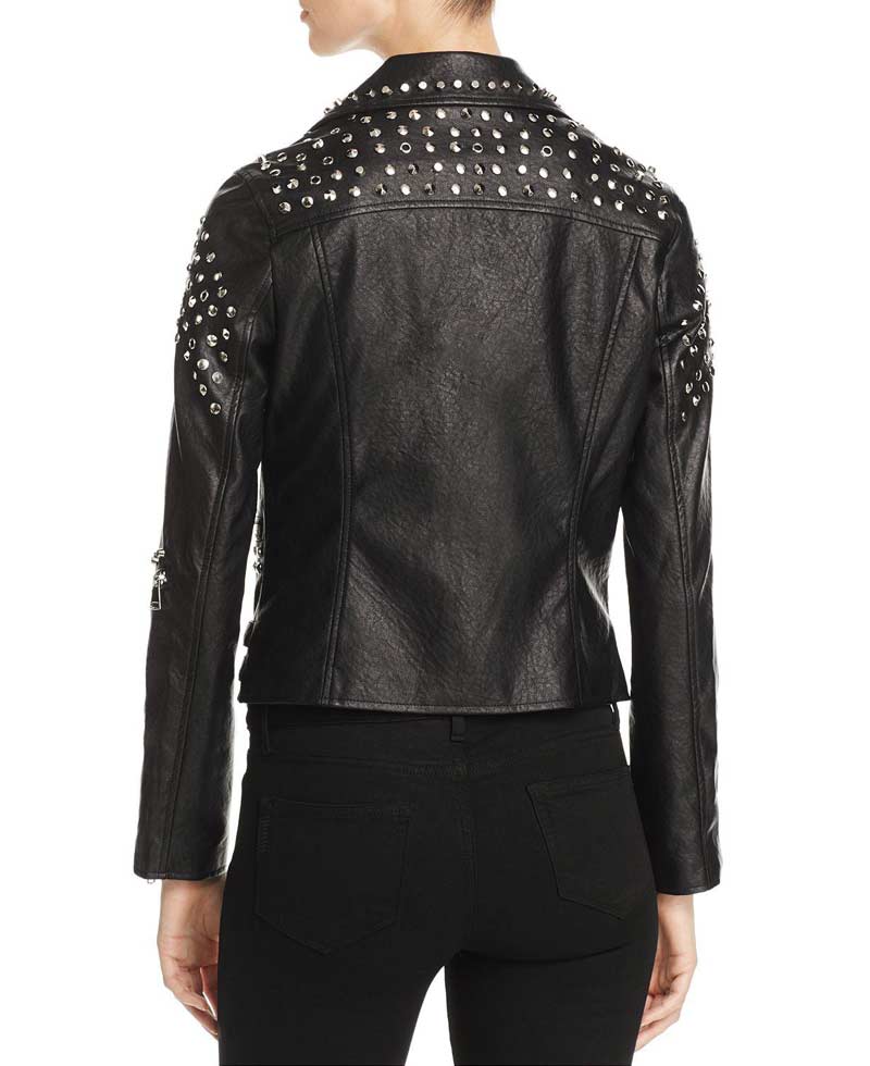 Lucifer Lesley Ann Brandt Studded Black Leather Jacket Lucifer Lesley Ann Brandt Studded Black Leather Jacket - Image 2