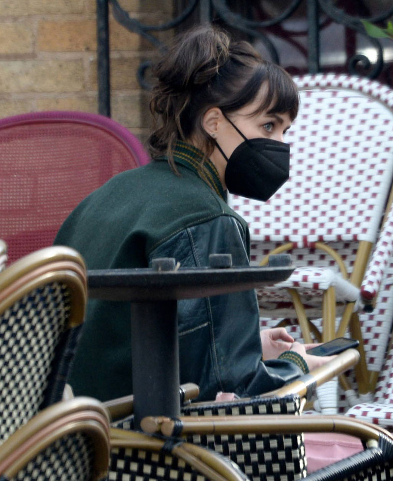 Am I Ok Dakota Johnson Varsity Green Jacket Am I Ok Dakota Johnson Varsity Green Jacket - Image 4
