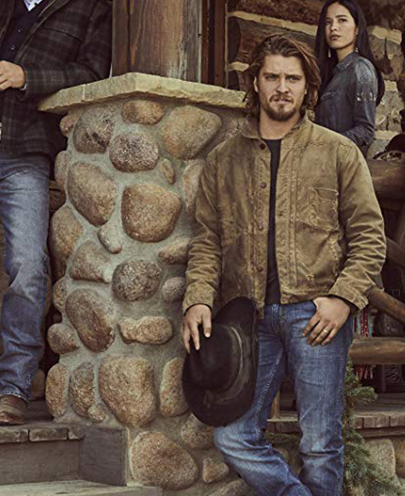 Luke Grimes Yellowstone Leather Jacket Luke Grimes Yellowstone Leather Jacket - Image 2