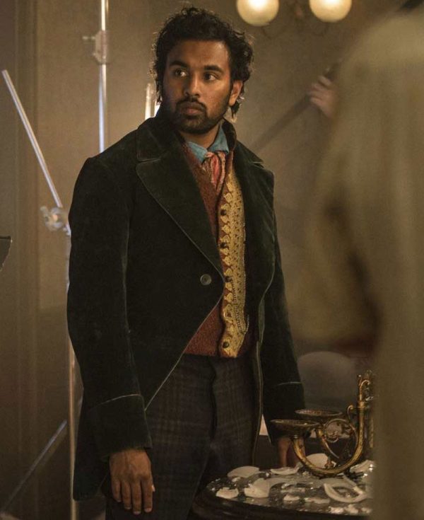 The Luminaries Himesh Patel Green Velvet Tailcoat