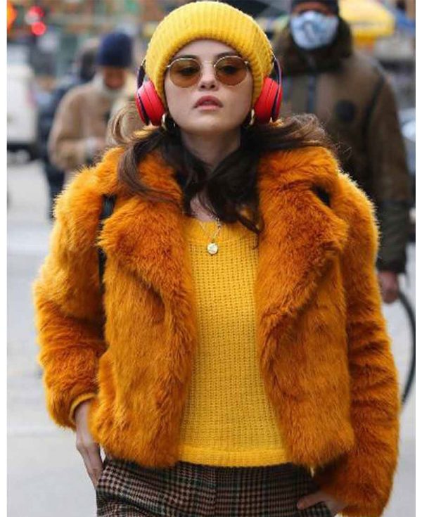 Only Murders in the Building Selena Gomez Fur Jacket