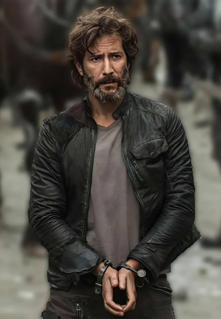 Macgyver Henry Ian Cusick Black Leather Jacket Macgyver Henry Ian Cusick Black Leather Jacket - Image 5