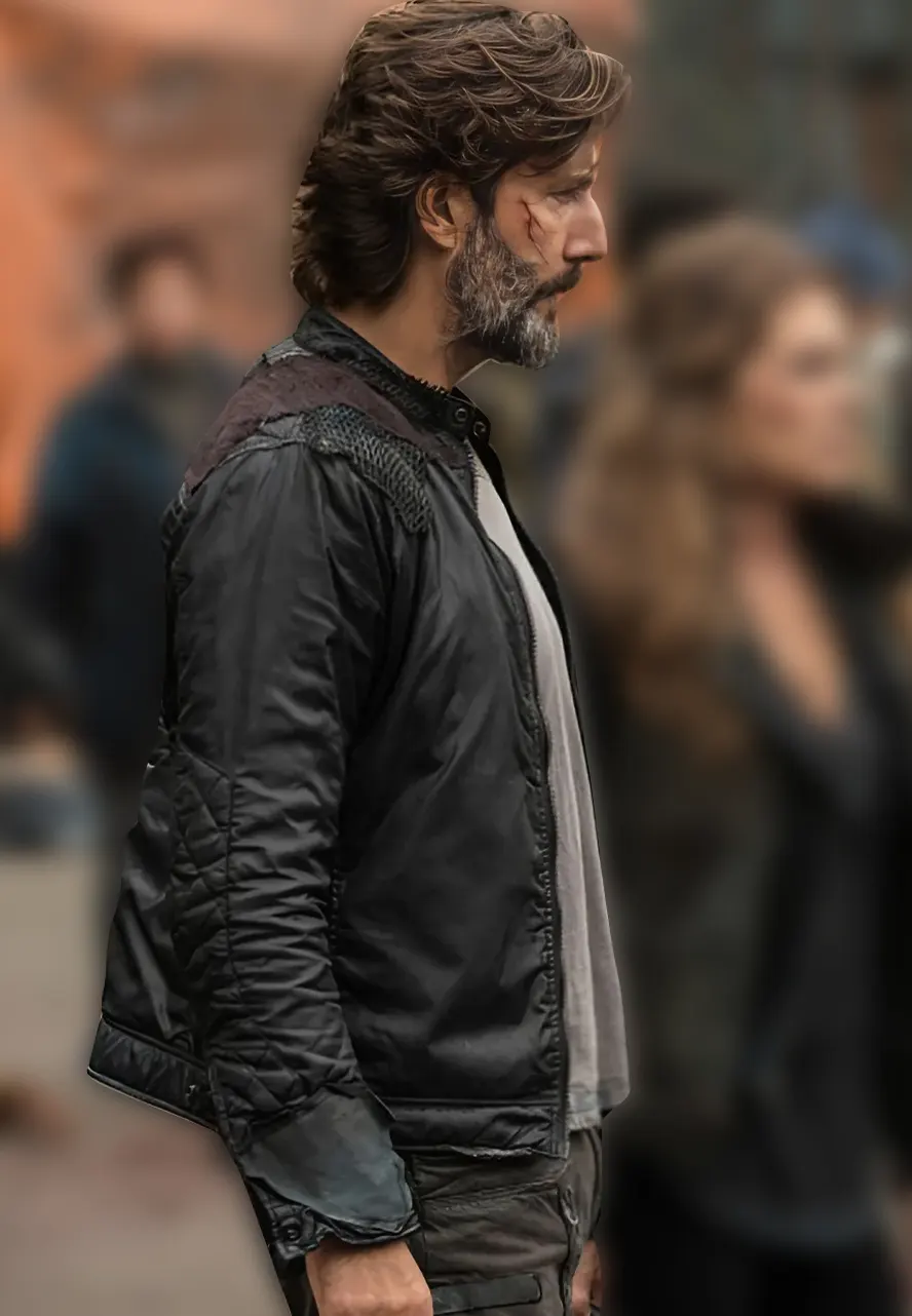 Macgyver Henry Ian Cusick Black Leather Jacket Macgyver Henry Ian Cusick Black Leather Jacket - Image 4