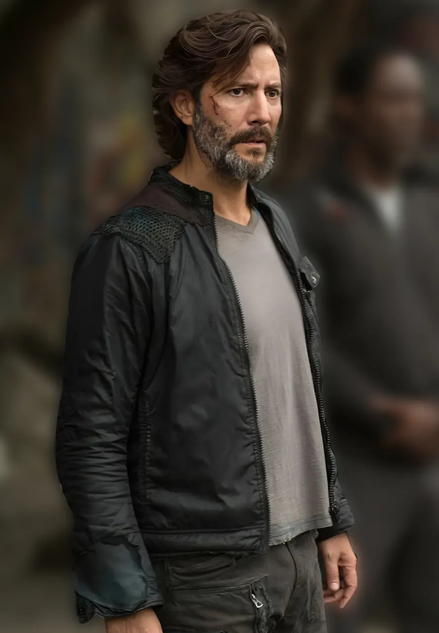 Macgyver Henry Ian Cusick Black Leather Jacket Macgyver Henry Ian Cusick Black Leather Jacket - Image 3