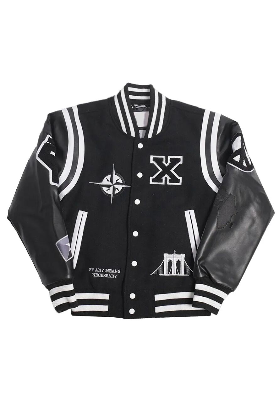 Malcolm X Stars Varsity Jacket Malcolm X Stars Varsity Jacket - Image 2