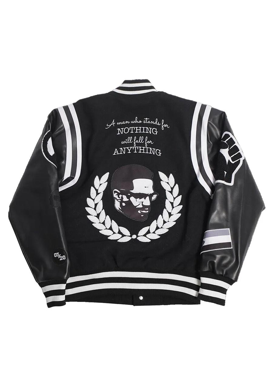 Malcolm X Stars Varsity Jacket Malcolm X Stars Varsity Jacket
