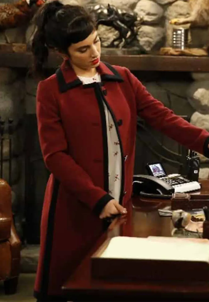 Molly Ephraim Last Man Standing Red Wool Coat Molly Ephraim Last Man Standing Red Wool Coat - Image 3