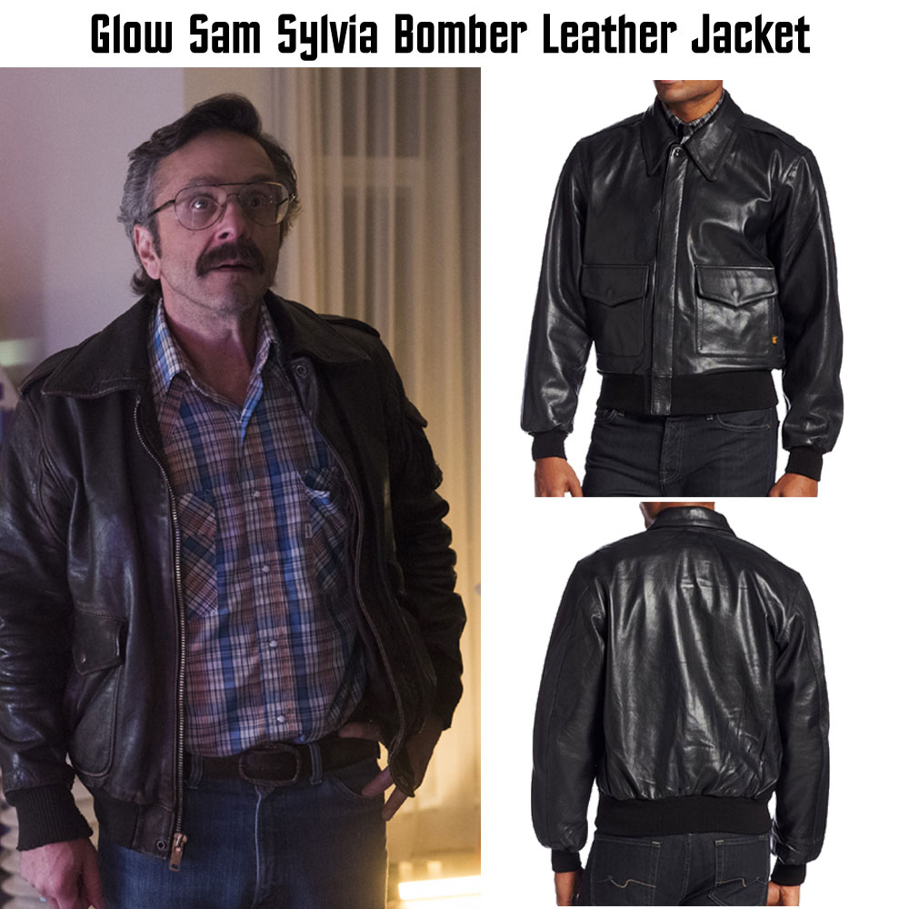 Glow Sam Sylvia Bomber Leather Jacket Glow Sam Sylvia Bomber Leather Jacket - Image 3