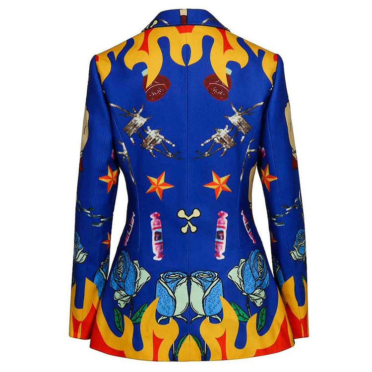 Birds of Prey Margot Robbie Blue Blazer Birds of Prey Margot Robbie Blue Blazer - Image 3