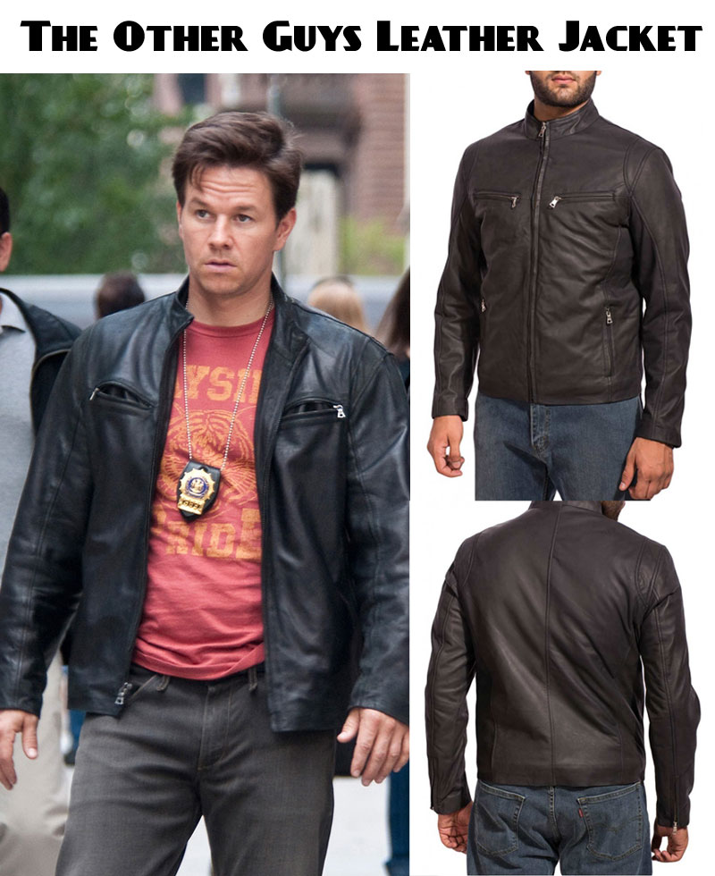 Mark Wahlberg The Other Guys Leather Jacket Mark Wahlberg The Other Guys Leather Jacket - Image 8