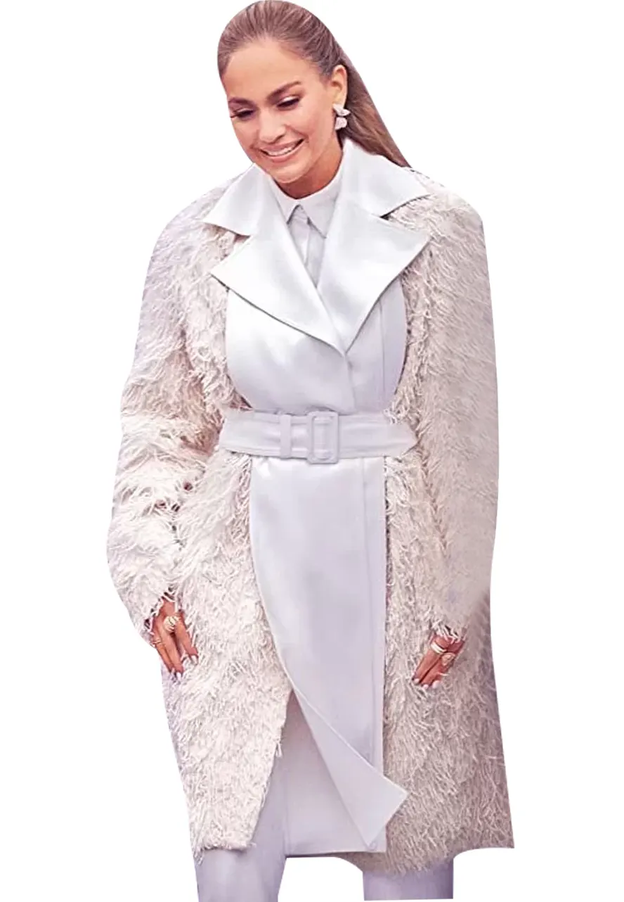 Marry Me Kat Valdez Fur White Coat Marry Me Kat Valdez Fur White Coat - Image 3