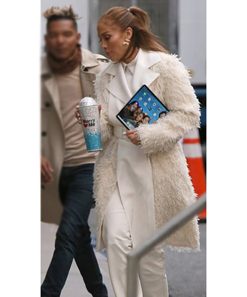 Marry Me Kat Valdez Fur White Coat Marry Me Kat Valdez Fur White Coat - Image 2