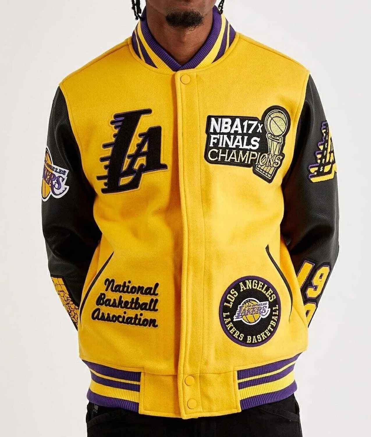 Mash Up Los Angeles Lakers Varsity Jacket Mash Up Los Angeles Lakers Varsity Jacket