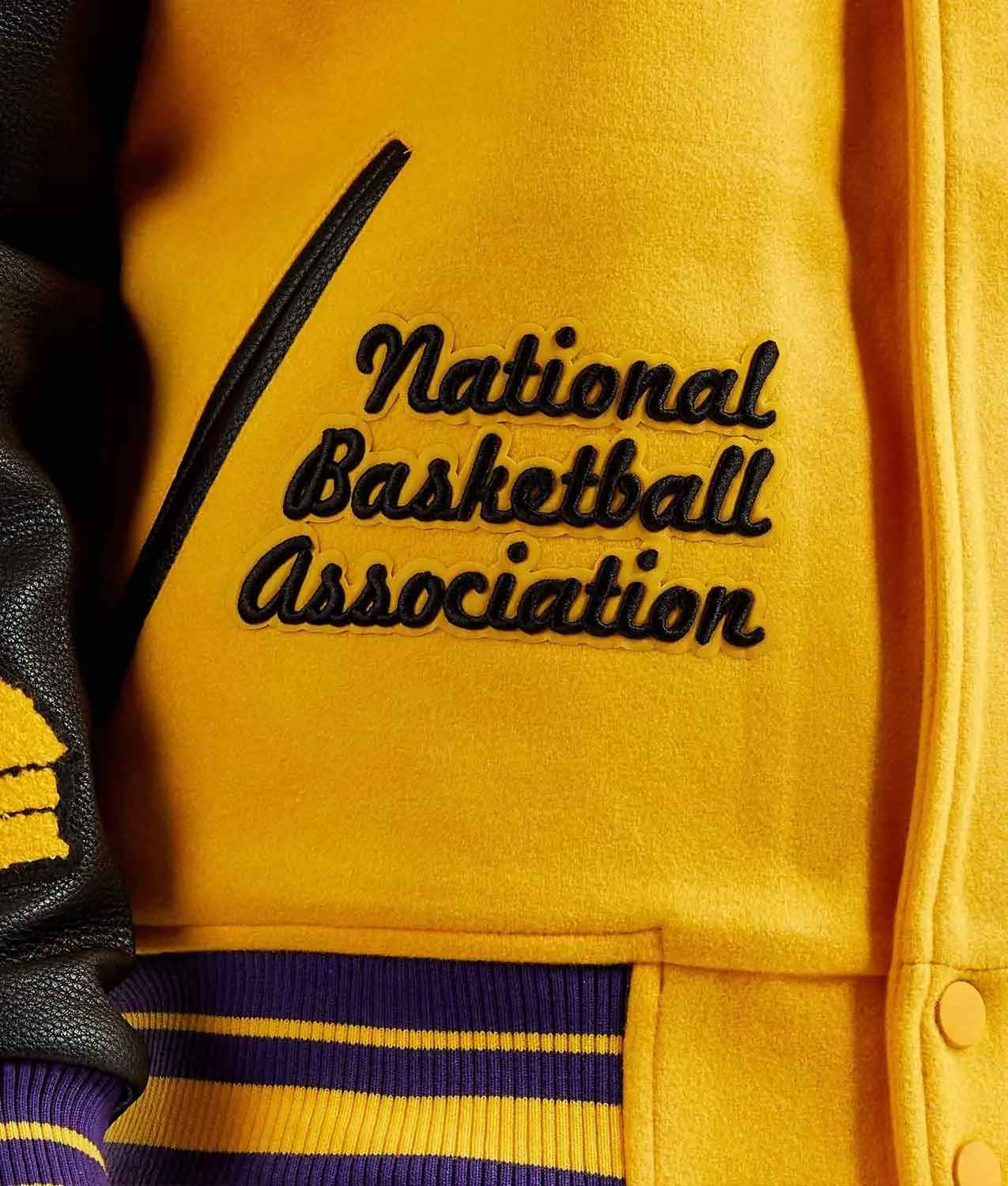 Mash Up Los Angeles Lakers Varsity Jacket Mash Up Los Angeles Lakers Varsity Jacket - Image 5