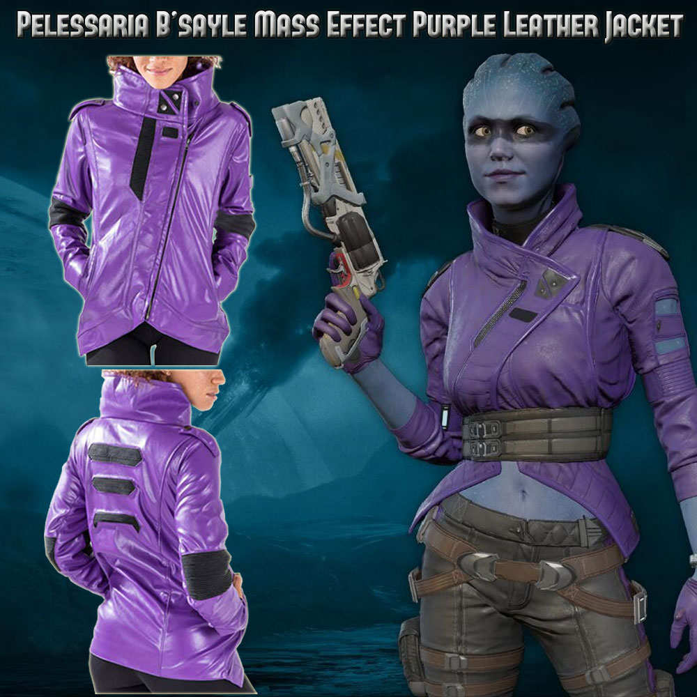 Mass Effect Andromeda Pelessaria B'Sayle Leather Jacket Mass Effect Andromeda Pelessaria B'Sayle Leather Jacket - Image 6