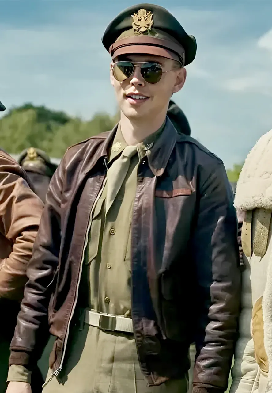 Masters of the Air Austin Butler Brown Jacket Masters of the Air Austin Butler Brown Jacket
