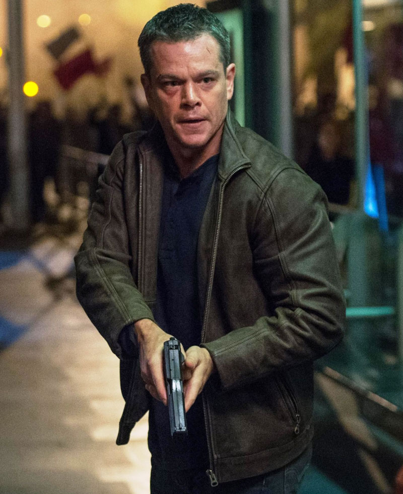 Matt Damon Jason Bourne Distressed Brown Leather Jacket Matt Damon Jason Bourne Distressed Brown Leather Jacket - Image 7