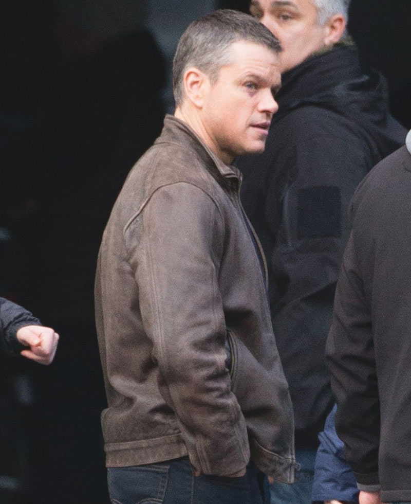 Matt Damon Jason Bourne Distressed Brown Leather Jacket Matt Damon Jason Bourne Distressed Brown Leather Jacket - Image 11