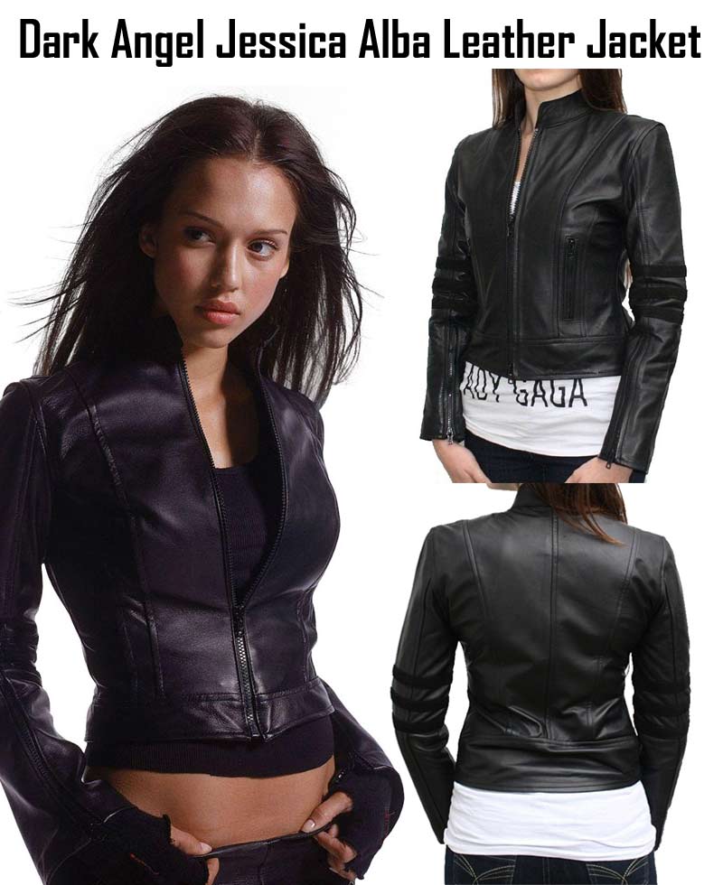 Jessica Alba Dark Angel Max Guevara Leather Jacket Jessica Alba Dark Angel Max Guevara Leather Jacket - Image 3