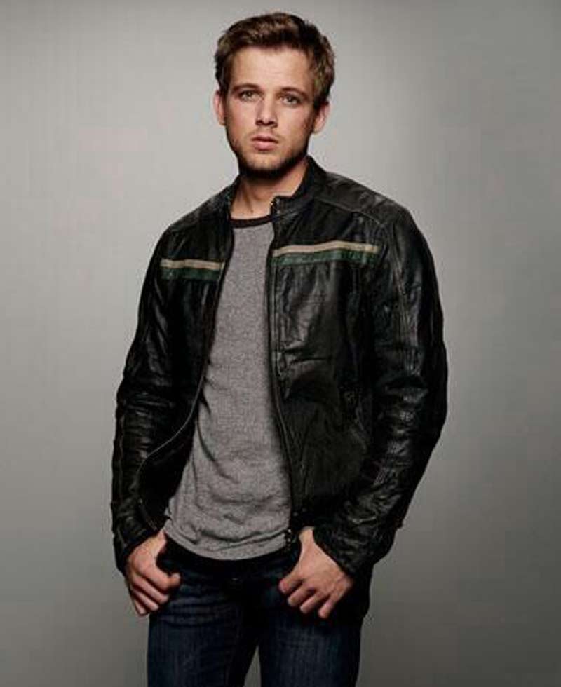 Bates Motel Max Thieriot Black Leather Jacket Bates Motel Max Thieriot Black Leather Jacket - Image 4