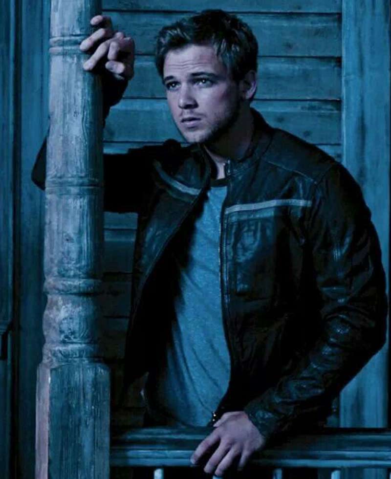 Bates Motel Max Thieriot Black Leather Jacket Bates Motel Max Thieriot Black Leather Jacket - Image 3