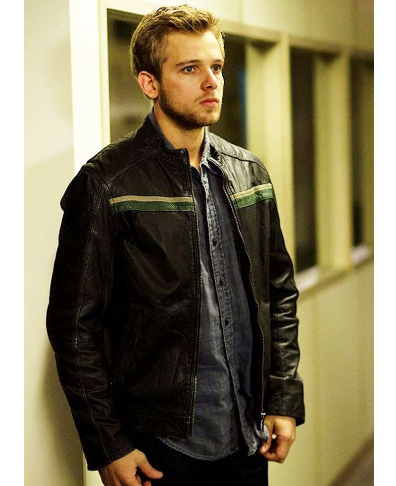 Bates Motel Max Thieriot Black Leather Jacket Bates Motel Max Thieriot Black Leather Jacket