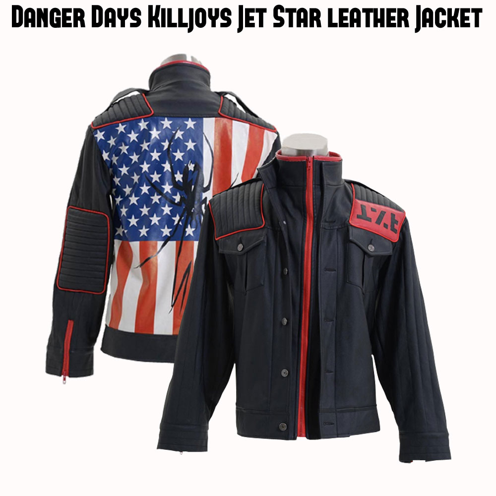MCR Danger Days Jet Star Leather Jacket MCR Danger Days Jet Star Leather Jacket - Image 4