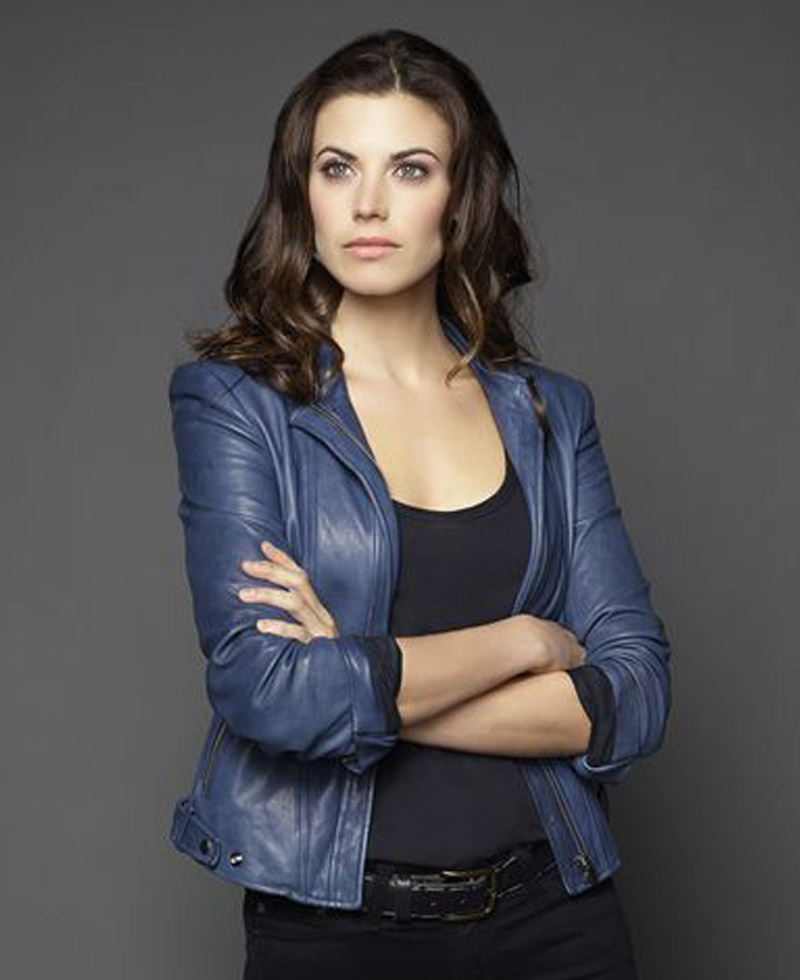 Riley Neal Intelligence Meghan Ory Leather Jacket Riley Neal Intelligence Meghan Ory Leather Jacket - Image 3