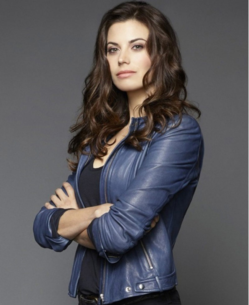 Riley Neal Intelligence Meghan Ory Leather Jacket Riley Neal Intelligence Meghan Ory Leather Jacket - Image 4
