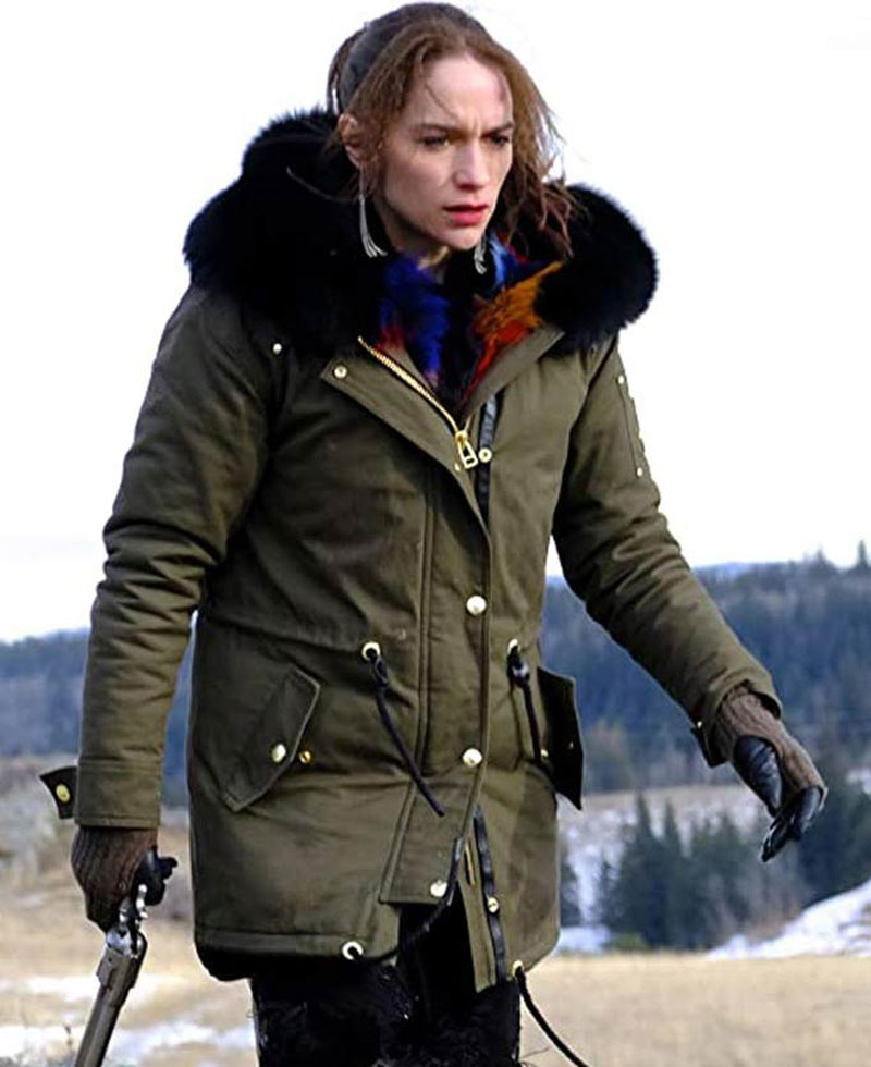 Wynonna Earp Melanie Scrofano Green Hooded Parka Wynonna Earp Melanie Scrofano Green Hooded Parka