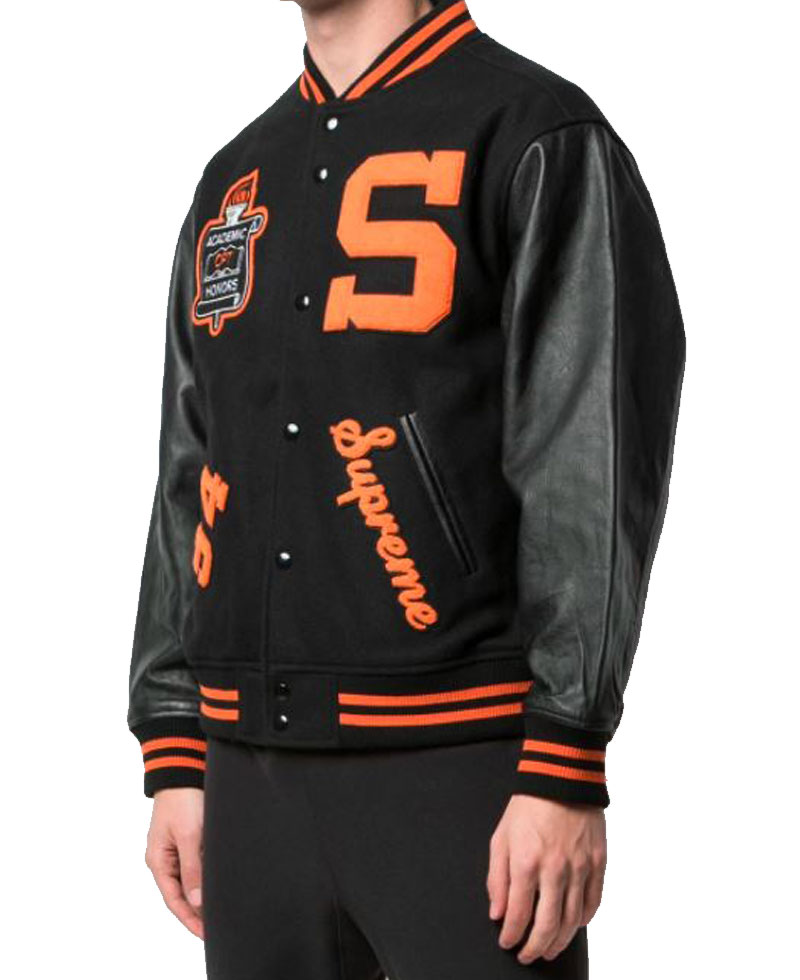 Men's Varsity Supreme Team S Letterman Jacket Men's Varsity Supreme Team S Letterman Jacket - Image 3