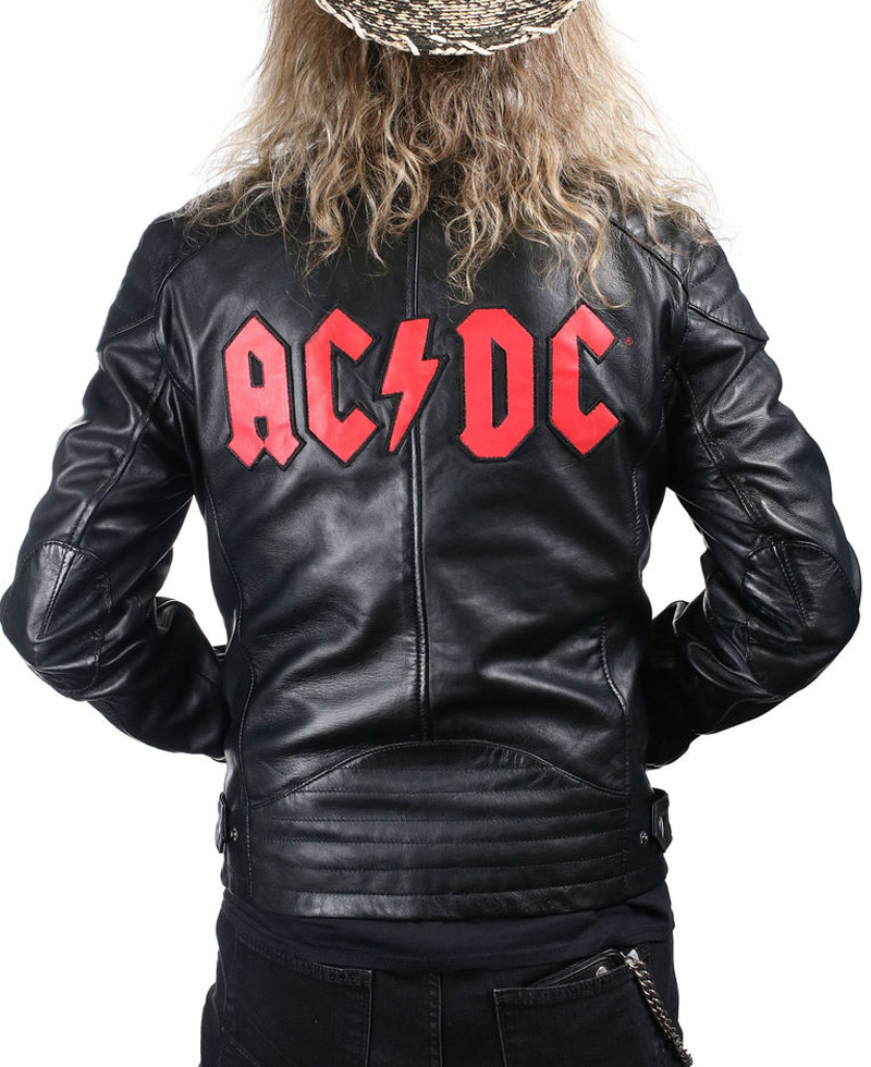 Men's ACDC Biker Leather Jacket Men's ACDC Biker Leather Jacket - Image 4