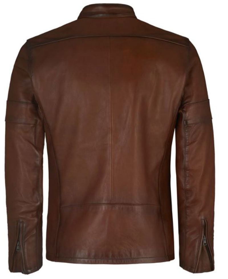 Men's Cafe Racer Daytona Vintage Leather Jacket Men's Cafe Racer Daytona Vintage Leather Jacket - Image 4
