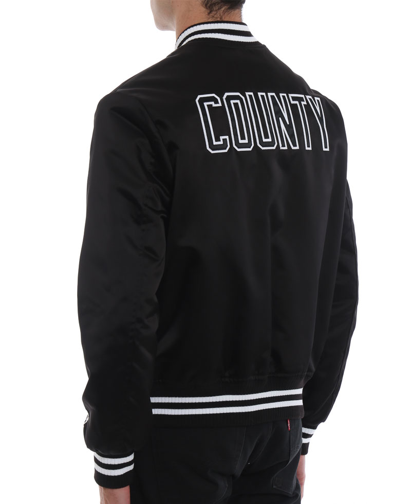 Men's Los Angeles Dodgers Black Satin Jacket Men's Los Angeles Dodgers Black Satin Jacket - Image 3