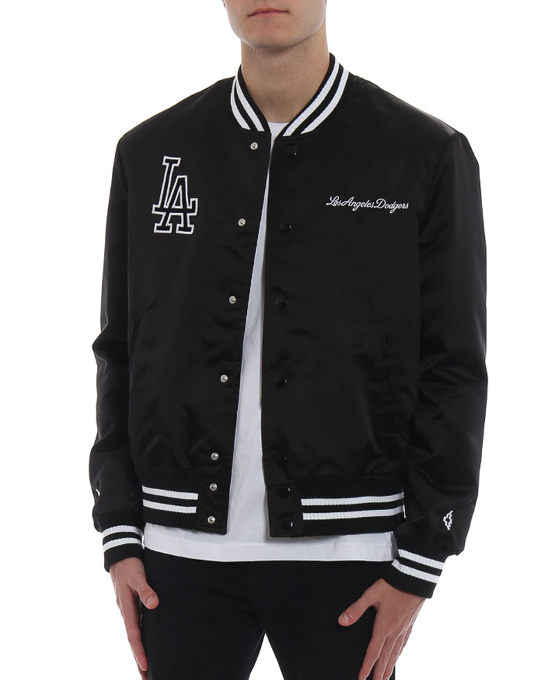 Men's Los Angeles Dodgers Black Satin Jacket Men's Los Angeles Dodgers Black Satin Jacket - Image 4