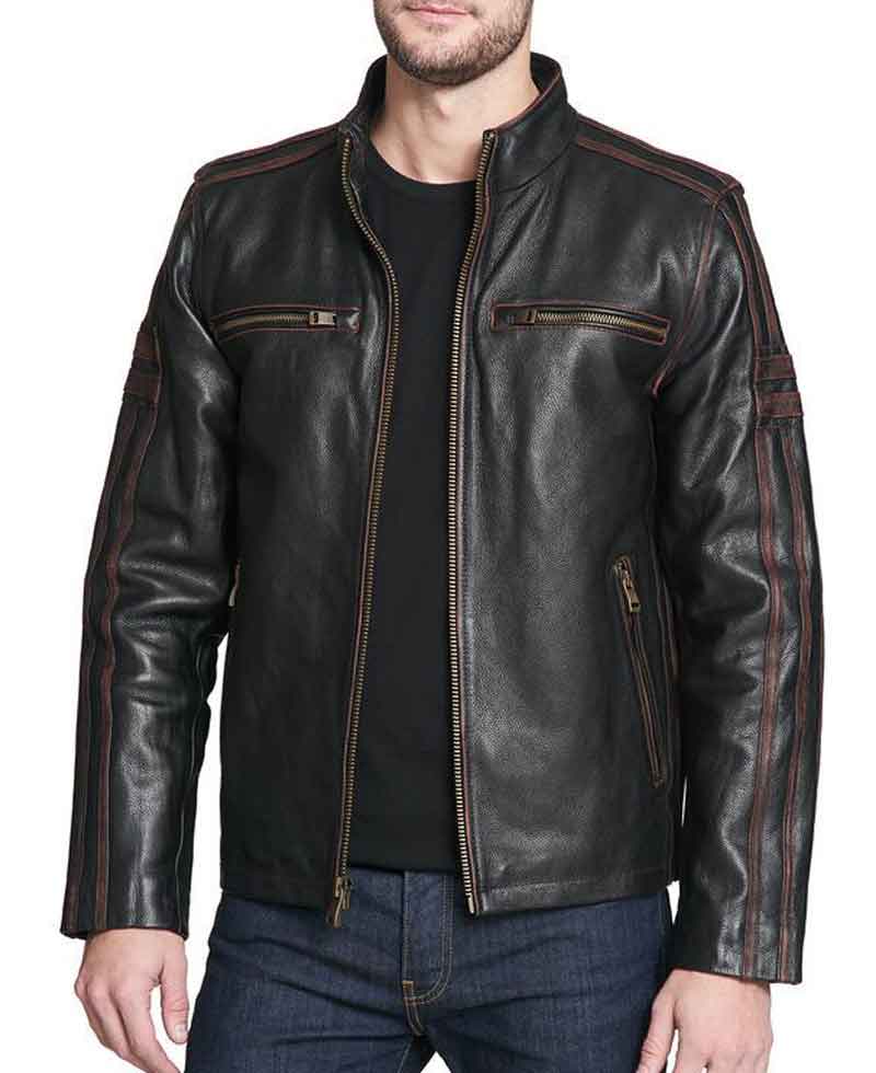 Men's Black Rivet Leather Jacket black rivet jacket leather
