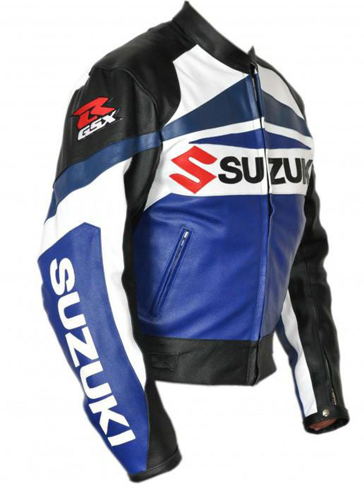 Men's Biker GSXR Suzuki Leather Jacket Men's Biker GSXR Suzuki Leather Jacket - Image 4
