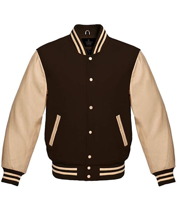 Men's FJM106 Brown Bomber Jacket