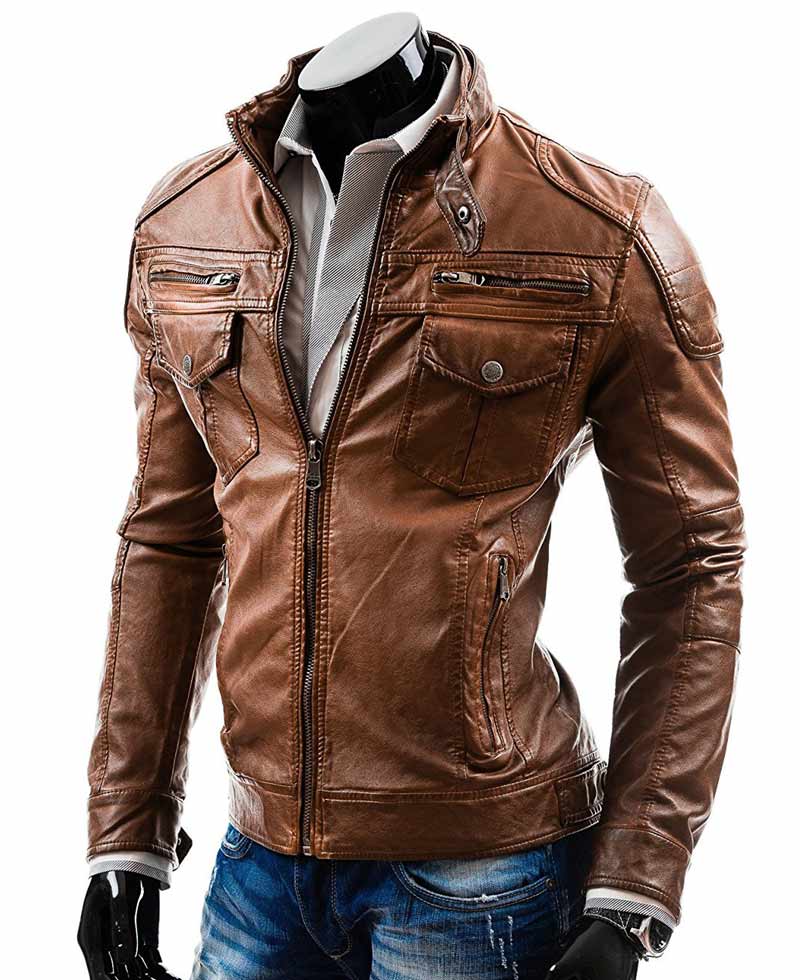 Men's Casual Wear Slim Fit Camel Brown Jacket Men's Casual Wear Slim Fit Camel Brown Jacket