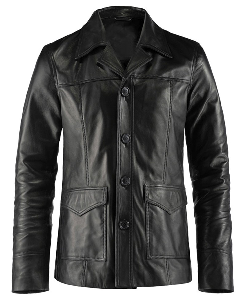Men's Hitman Classic 70’s Leather Coat Men's Hitman Classic 70’s Leather Coat
