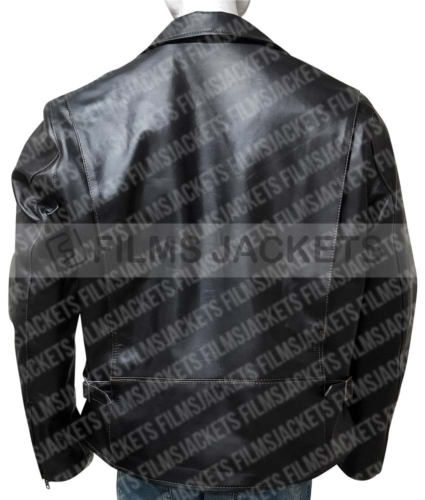 Men's Cow-Hide Black Leather Rider's Motorcycle Jacket Men's Cow-Hide Black Leather Rider's Motorcycle Jacket - Image 8