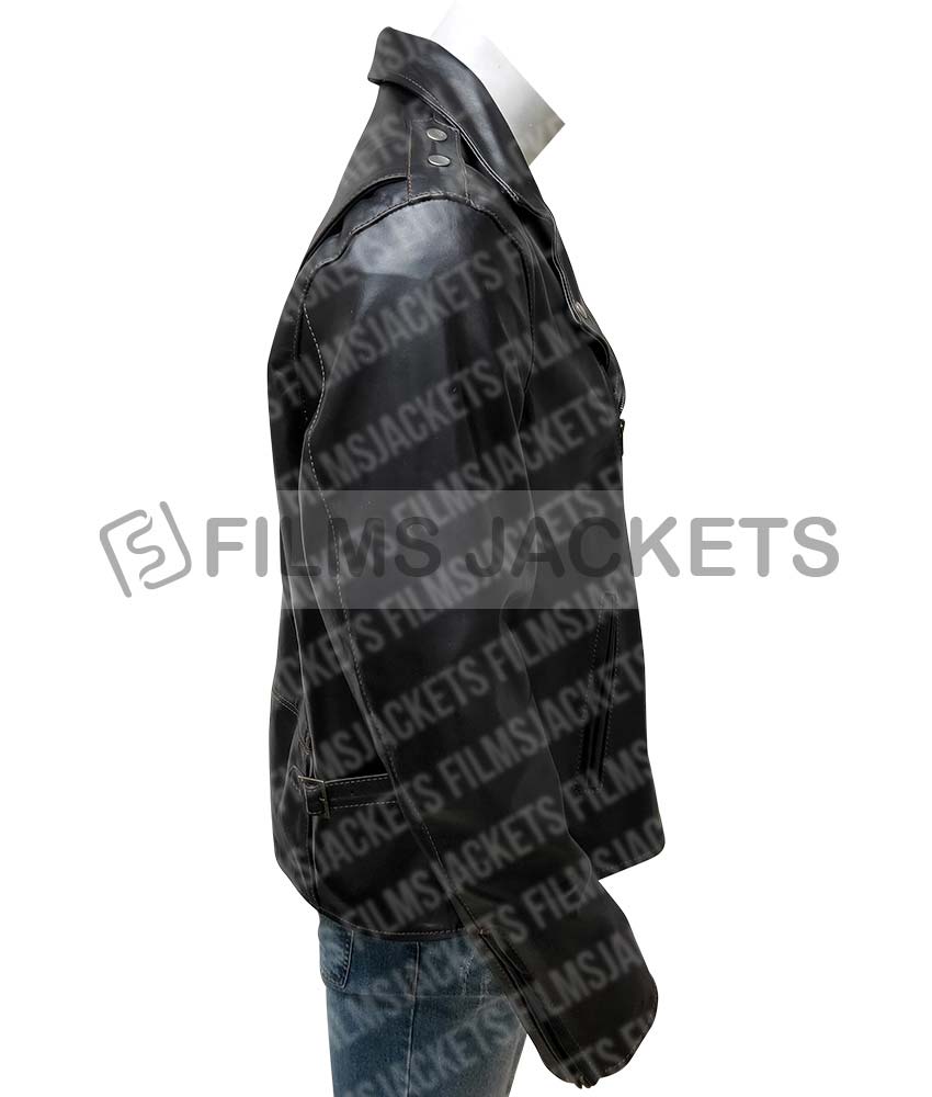 Men's Cow-Hide Black Leather Rider's Motorcycle Jacket Men's Cow-Hide Black Leather Rider's Motorcycle Jacket - Image 5