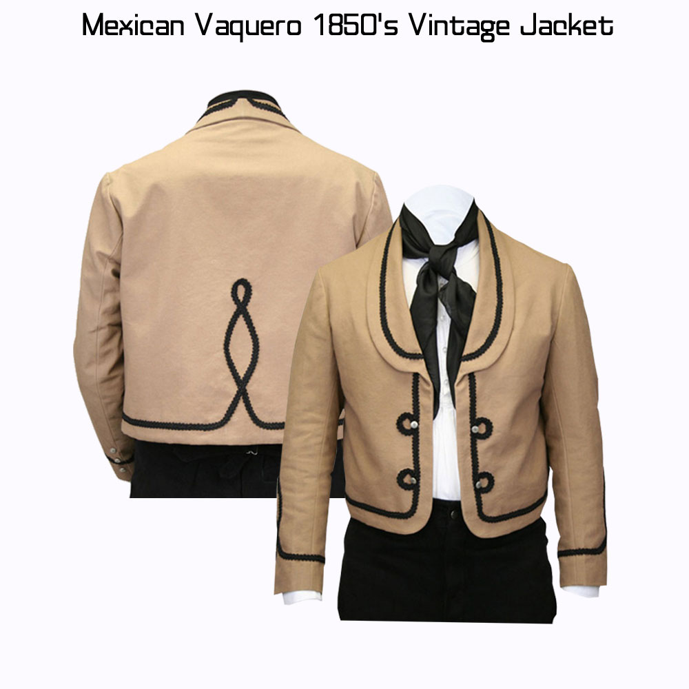Men's Mexican Vaquero 1850's Vintage Jacket Men's Mexican Vaquero 1850's Vintage Jacket - Image 7
