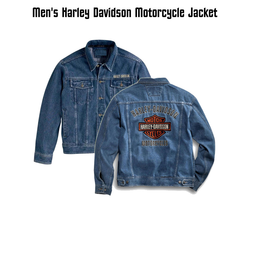 Harley Davidson Denim Bike Rider Jacket harley davidson marlboro man jacket